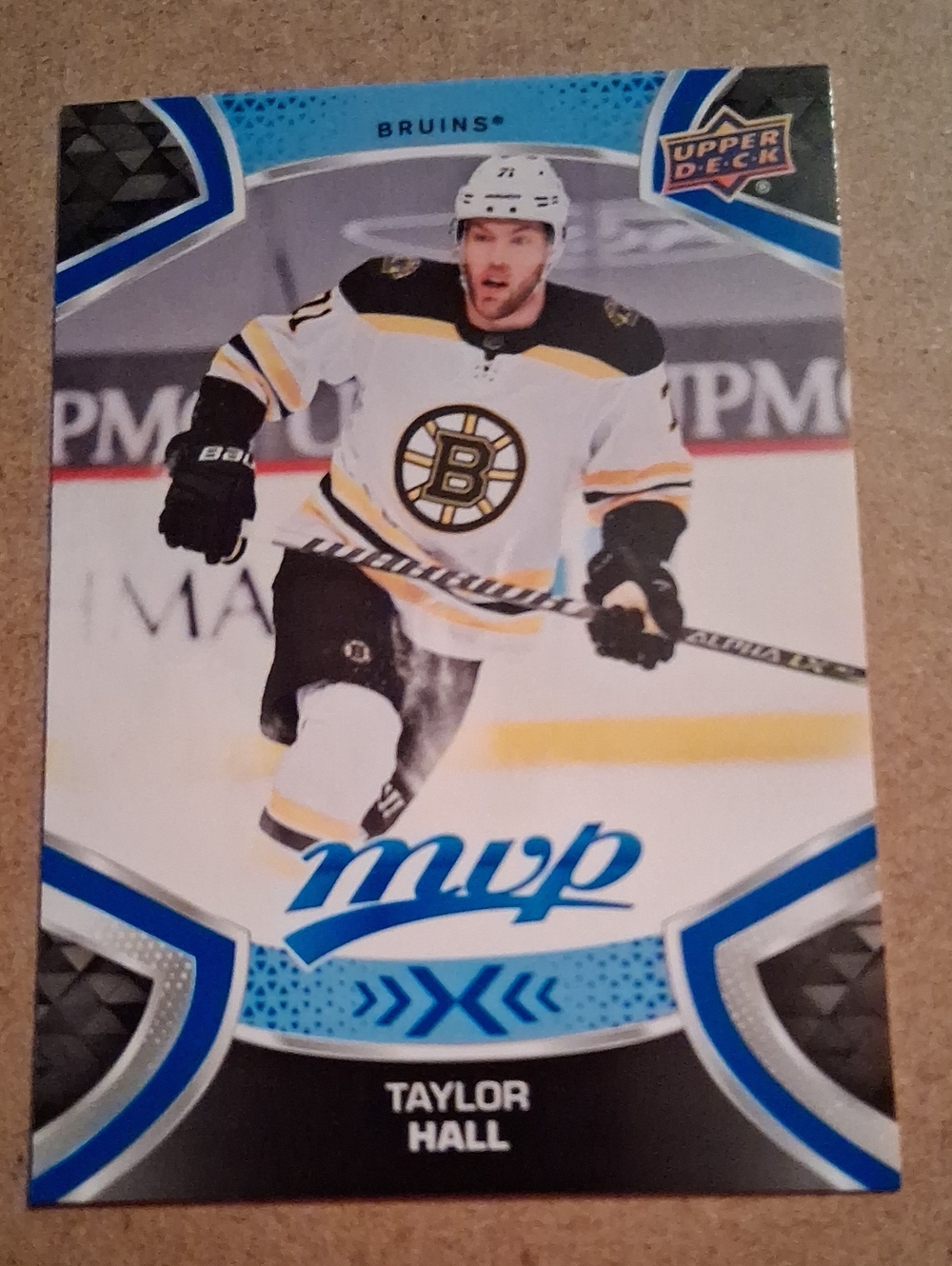 Upper Deck MVP Taylor Hall Hockey Card - White, Black, Gold